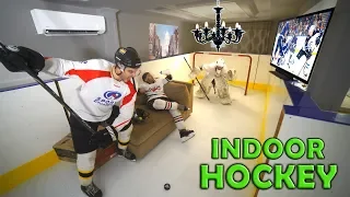 We Turned his WHOLE House into a Hockey Rink PRANK!!!