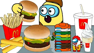 HAMBURGER MUKBANG in AIRSHIP - ANIMATION MUKBANG #8 | GH'S ANIMATION