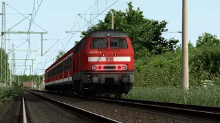 Train Simulator 2021 64 Bit |Br 218 mit nwagens|Verkehrsrot von Virtual Railroads|Konstanz Villingen