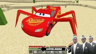 I found the Spider-McQueen in Minecraft - Coffin Meme