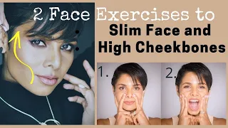 Face exercises to SLIM FACE and HIGH CHEEKBONES/ How To Reduce FACE FAT