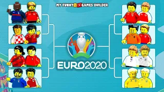 UEFA Euro 2020 - Round of 16 | All 16 Qualified Teams in Lego Football Film Animation