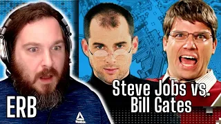 NERD WARS!! Steve Jobs vs. Bill Gates. Epic Rap Battles of History [Reaction]