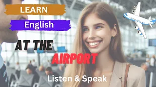 At the airport English conversation | Travel English | Learn English | Sunshine English #learning