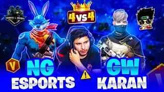 Nonstopgaming Vs Gw Karan Squad 😯 Nonstop Live Reaction 😦 Garena - Free Fire 🔥