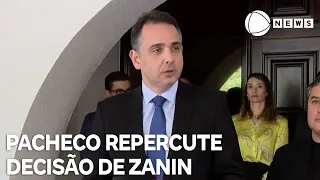 Pacheco repercute decisão de Zanin de suspender desoneração da folha