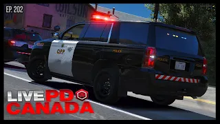 #FiveM #LivePD Canada Greater Ontario Roleplay | #OPP Officers Shoot Man Following Stolen RV Chase!