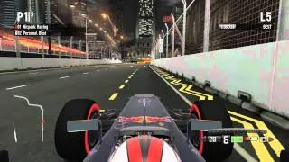 F1 2011 Codemasters Singapore HD (KERS AND DRS DEMONSTRATION)