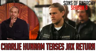 CHARLIE HUNNAM teases the return of JAX TELLER | Sons of Anarchy SEASON 8?