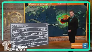 Tracking the Tropics: Hurricane Lee sits at category 2 storm
