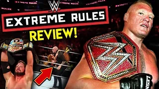 WWE Extreme Rules 2019 Review!