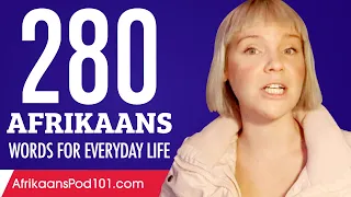 280 Afrikaans Words for Everyday Life - Basic Vocabulary #14