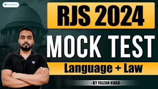 RJS Mock Test (Language + Law) | RJS 2024 | Faizan Khan