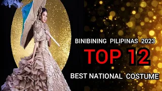 BINIBINING  PILIPINAS  2023 TOP 12 BEST NATIONAL  COSTUME