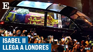 El féretro de la reina Isabel II llega a Londres (13/09/22) | El País