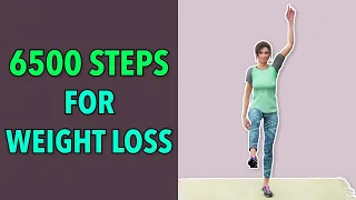 6500 Steps For Weight Loss – Knee-Friendly Intense Cardio Workout