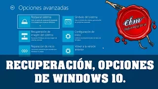 TODAS LAS OPCIONES DE RECUPERACION DE WINDOWS 10 EN UN SOLO VIDEO