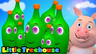 عشر زجاجات خضراء |  فيديوهات ما قبل المدرسة | رسوم متحركة | Little Treehouse Arabic | التعليم