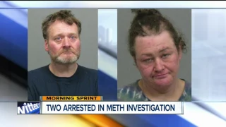 Two arrested after meth lab found in apartment