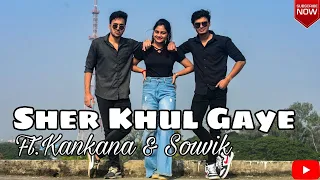 Sher Khul Gaye - Dance Cover - ft.Kankana & Souvik - Fighter - Hrithik Roshan - Krishnasish