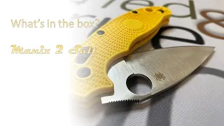 Spyderco Manix 2 Salt | Yellow FRCP | CPM-Magnacut