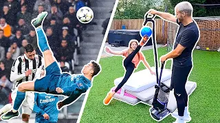 CRISTIANO RONALDO OVERHEAD KICK CHALLENGE! ⚽️💫