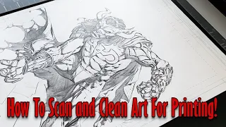 How To Scan and Clean Art for Print!