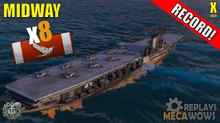 RECORD! Midway 8 Kills & 124k Damage | World of Warships Gameplay