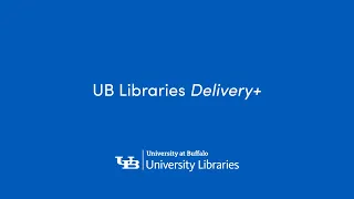 UB Libraries Delivery+