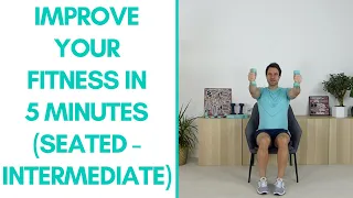 Intermediate Seated Cardio Workout For Seniors (Fitter in 5 - 5-Mins) | More Life Health