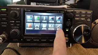 Icom 7300 Using SD card to save back up restore settings