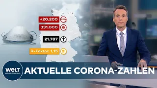 AKTUELLE CORONA-ZAHLEN: Sonntags-Höchstwert in Deutschland