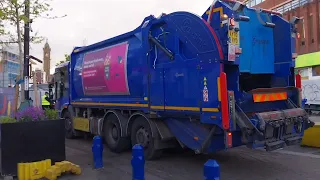 Lewisham council Mercedes geesinknorba econic emptying council trade waste 1100L bins
