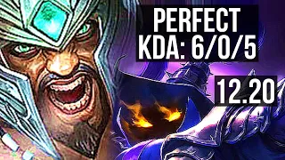 TRYNDAMERE vs VEIGAR (MID) | 6/0/5, 2.8M mastery, 2100+ games, Dominating | EUW Master | 12.20