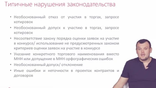 Типичные нарушения в закупках