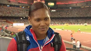 WCH 2015 Beijing - Denia Caballero CUB Discus Throw Final Gold