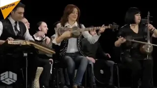 Bizimkilər is an orchestra from Azerbaijan.performing Pink Floyd’s “Another Brick in the Wall.”