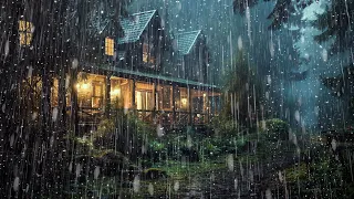 Heavy rain sounds ASMR - Forest rain sounds - Close your eyes and enjoy the rhythm of rain falling