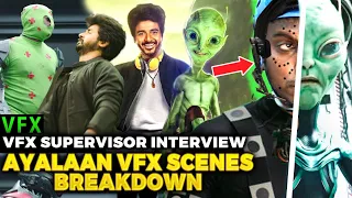 "Ayalaan Alien-அ உருவாக்க Rs. 80,00,000" 😳 Live VFX Making Interview🔥Sivakarthikeyan, Alien Scenes