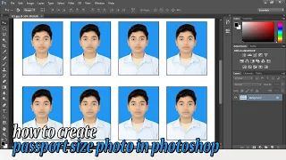 how to create,make passport size photo in photoshop