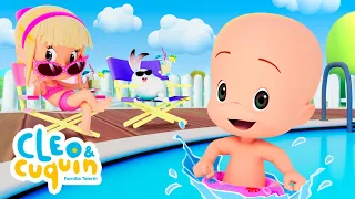Aprende a nadar con Cuquín y la canción de nadar | Canción infantil para bebés con Cleo y Cuquín