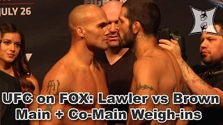 UFC on FOX: Lawler vs Brown + Johnson vs Nogueira Weigh-ins + Staredowns (HD)