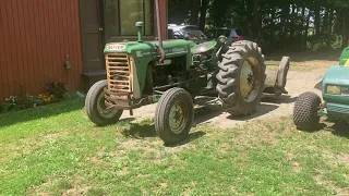 1960 Oliver 550 with Ford flail mower