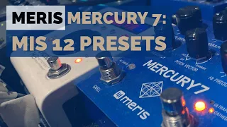 Meris Mercury 7: mis 12 presets