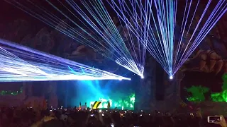 Sander Van Doorn Playing Opus by Eric Prydz (Live@Untold 2017) - CRAZY lasers show