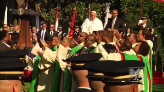 The St  Augustine Gospel Choir Performance During the Visit of Pope Francis at the White House