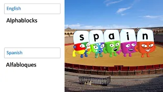 Alphablocks in different languages meme