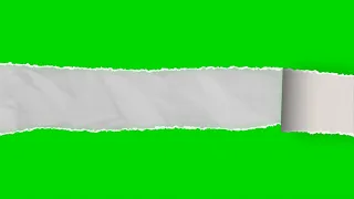 Paper Torn Transition / Transição de Papel Rasgando - 07 - Green Screen / Chroma Key