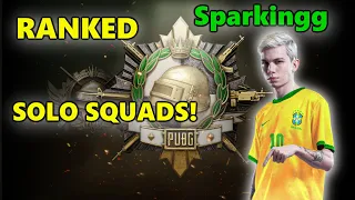 Sparkingg - SOLO SQUADS! - PUBG RANKED