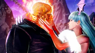 Marvel Vs Capcom Infinite - Morrigan Flirts With Ghost Rider UHD